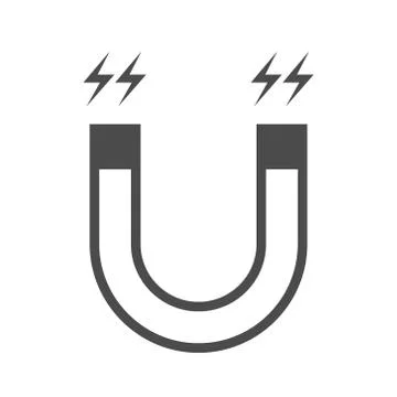 Magnet icon vector. Isolate on white background. Stock Illustration