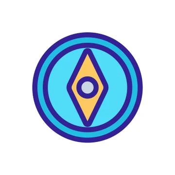 Magnet icon vector. Isolated contour symbol illustration Illustrazione stock