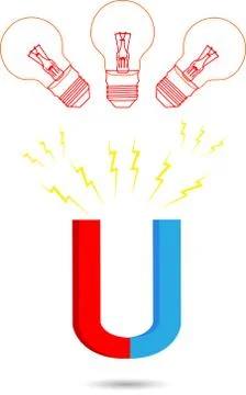 Magnet idea Stock Illustration