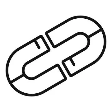 Magnet interaction icon outline vector.Online corporate Illustrazione stock