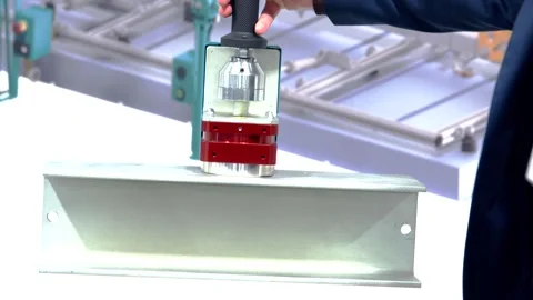 Magnet for lifting heavy elements Stock Footage 292053997