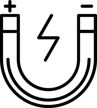 Magnet Line Icon Design Stock-Illustration
