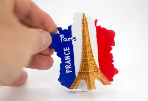 Magnet Paris France in The Hand Stock Photos