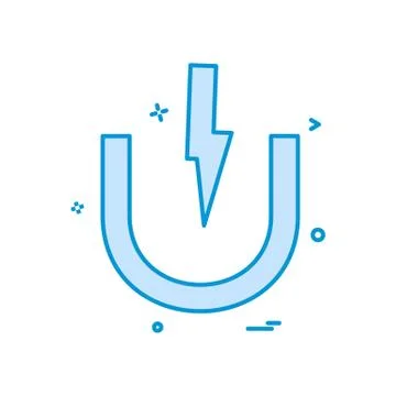 Magnet  power icon vector design 스톡 일러스트