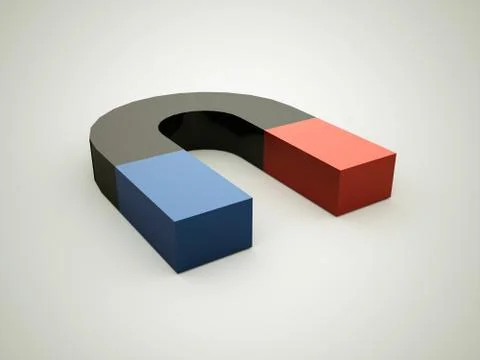 Magnet rendered Stock Illustration