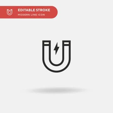 Magnet Simple vector icon. Illustration symbol design template for web mobile イラスト素材