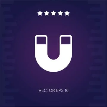 Magnet vector icon Stock Illustration