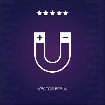 Magnet vector icon Stock Illustration