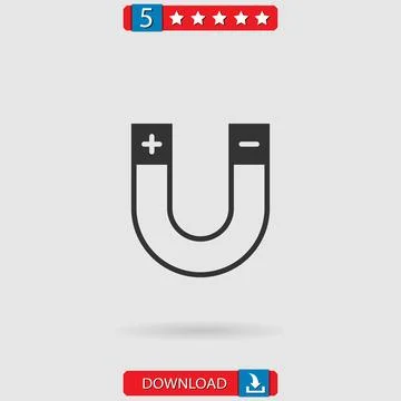 Magnet vector icon Stock Illustration
