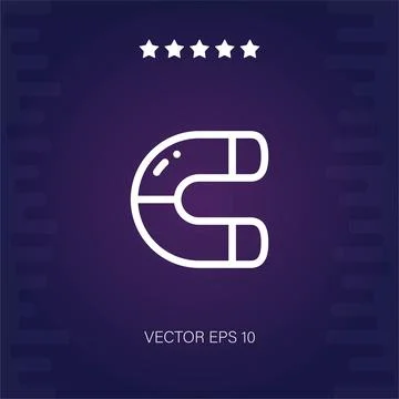 Magnet vector icon Stock Illustration