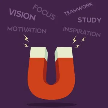 Magnet  word concept Stock Illustration