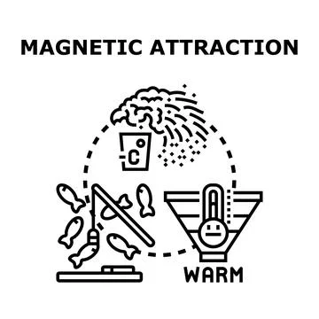 Magnetic attraction concept vector illustration Stock Illustration