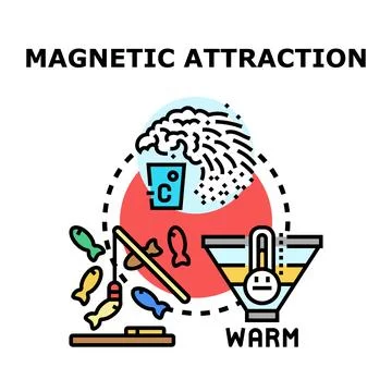 Magnetic attraction concept vector illustration Stock Illustration