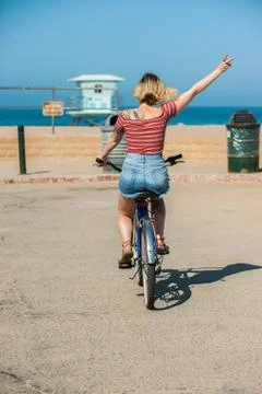 Magnetic attraction of the summer beach Stock Photos