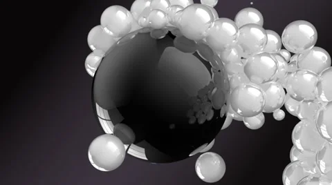 Magnetic balls Stock Footage 34532040