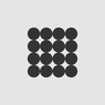 Magnetic balls icon flat. Stock Illustration
