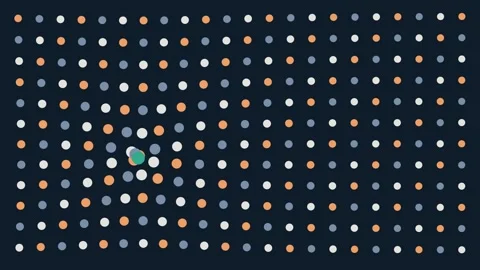 Magnetic Bead Lattice Seamless Motion Background Loop Stock Footage 342496271