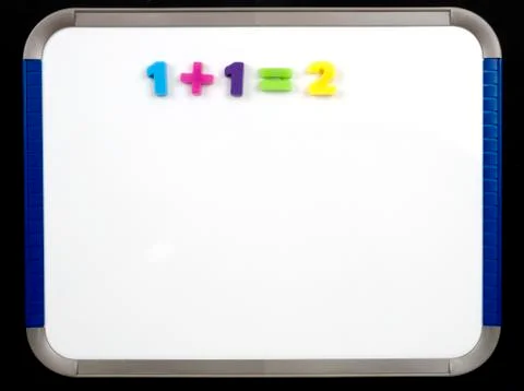 Magnetic Board with numbers Stock Photos