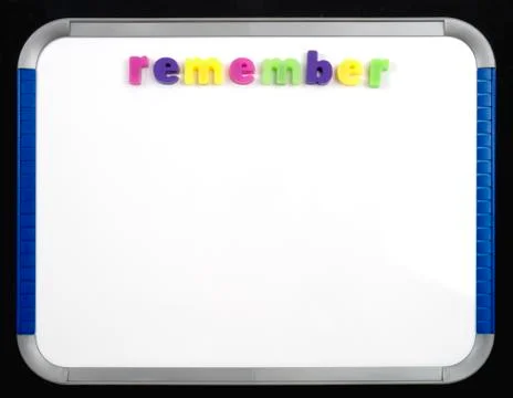 Magnetic Board - Remember Stock Photos