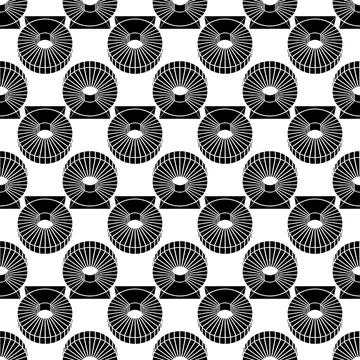 Magnetic coil pattern seamless vector Illustrazione stock