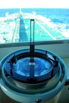 Magnetic compass for viewing and positioning merchant vessel Copyright: xD... Stock Photos