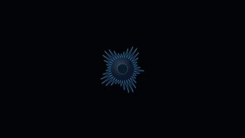 Magnetic Ferrofluid Spike Cluster undulating with electromagnetic fluid peaks Stock Footage 345704432