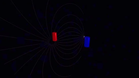Magnetic Field Lines 4K Stock Footage 338383429