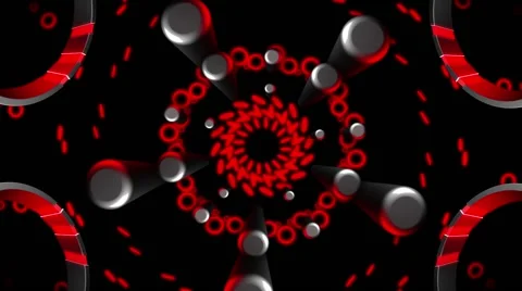 Magnetic Field VJ Loop 6 Stock Footage 40561728