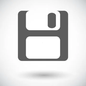 Magnetic floppy disc icon Stock Illustration