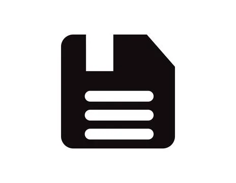 Magnetic floppy disc save icon Illustrazione stock
