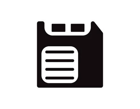 Magnetic floppy disc save icon Stock Illustration