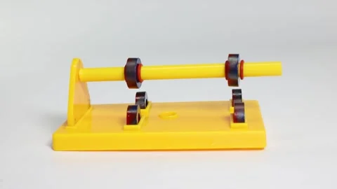 Magnetic Force Demonstration with Rotating Magnets Stock Footage 308446157