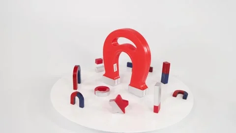 Magnetic Interaction with Various Objects Stock Footage 295474488