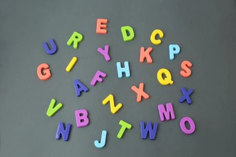 Magnetic letters Foto stock
