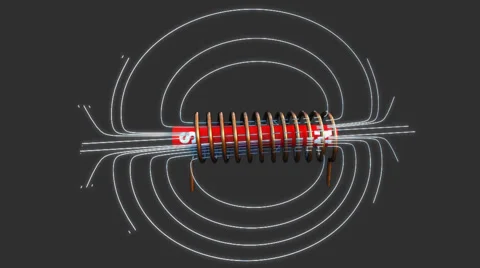 Magnetic lines of force Stock Footage 43066229