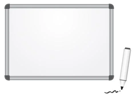 Magnetic marker board Stock Illustration