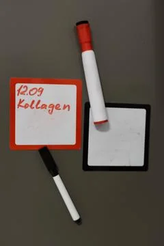 Magnetic notes and markers Stock Photos