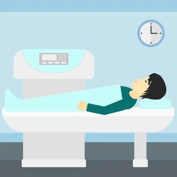 Magnetic resonance imaging Illustrazione stock