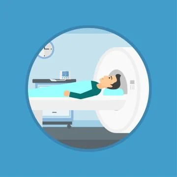 Magnetic resonance imaging. Stock Illustration