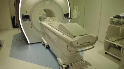 Magnetic resonance imaging room  Stock Footage 82077046