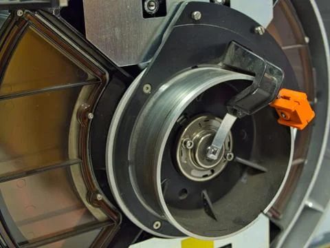 Magnetic tape data storage of a mainframe computer Foto stock