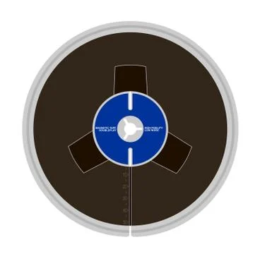 Magnetic tape Stock Illustration