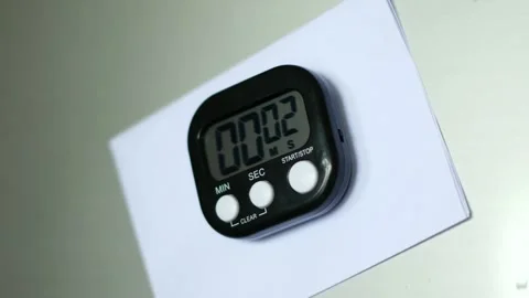 Magnetic Timer Clip: Paper Note Attachment Stock Footage 269278011