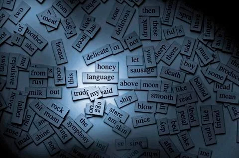Magnetic words Foto stock