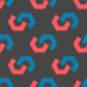 Magnets seamless pattern Stock Illustration