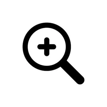 Magnification icon concept for web and mobile Stock Illustration