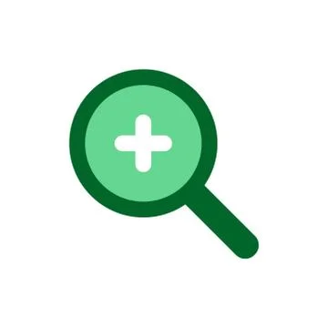 Magnification icon concept for web and mobile Stock Illustration