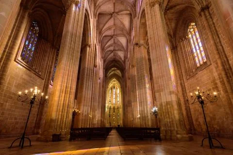 The magnificent Batalha Monastery Stock Photos