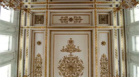 The magnificent ceiling Hermitage. Stock Footage 50128453