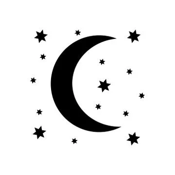 Magnificent design of the moon Stock Illustration